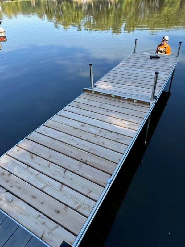 Gallery photos for Elegant Stone Steps and Dock Installation: Image #1