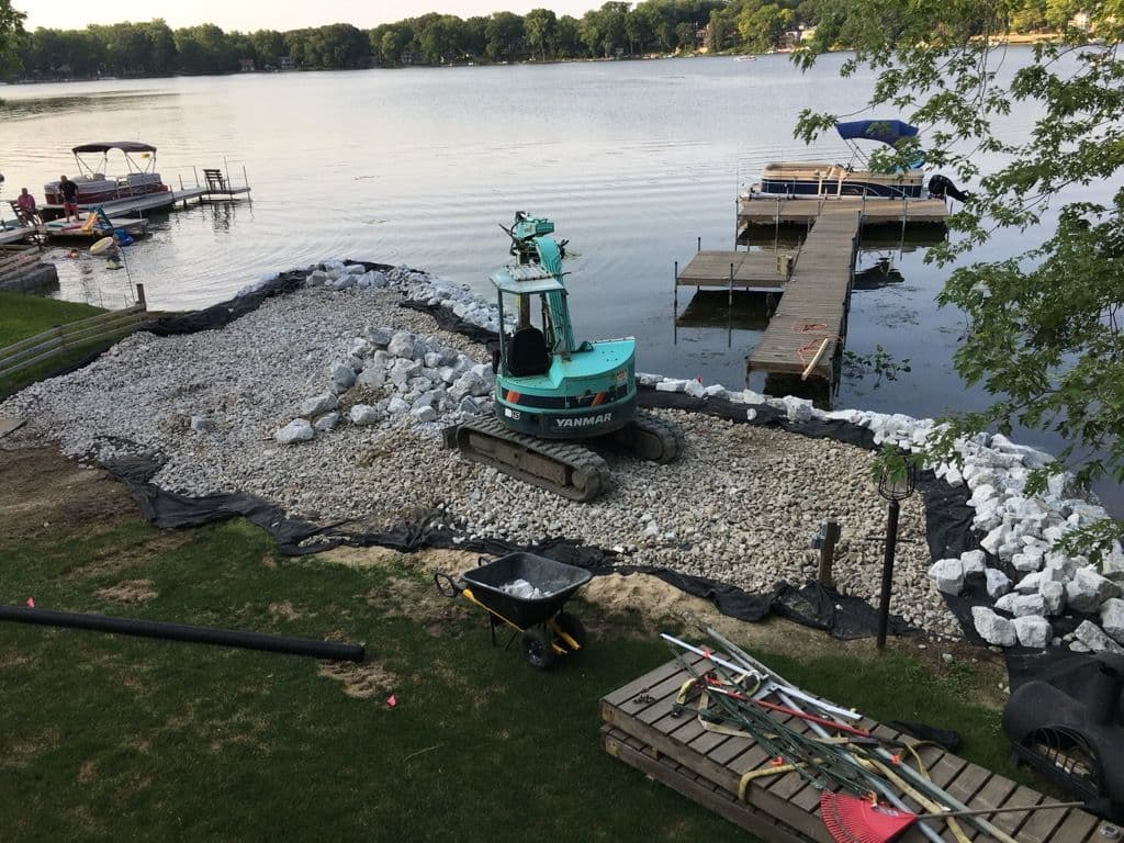 Gallery photos for Lakefront Solutions Transforms Rocky Shoreline: Image #1