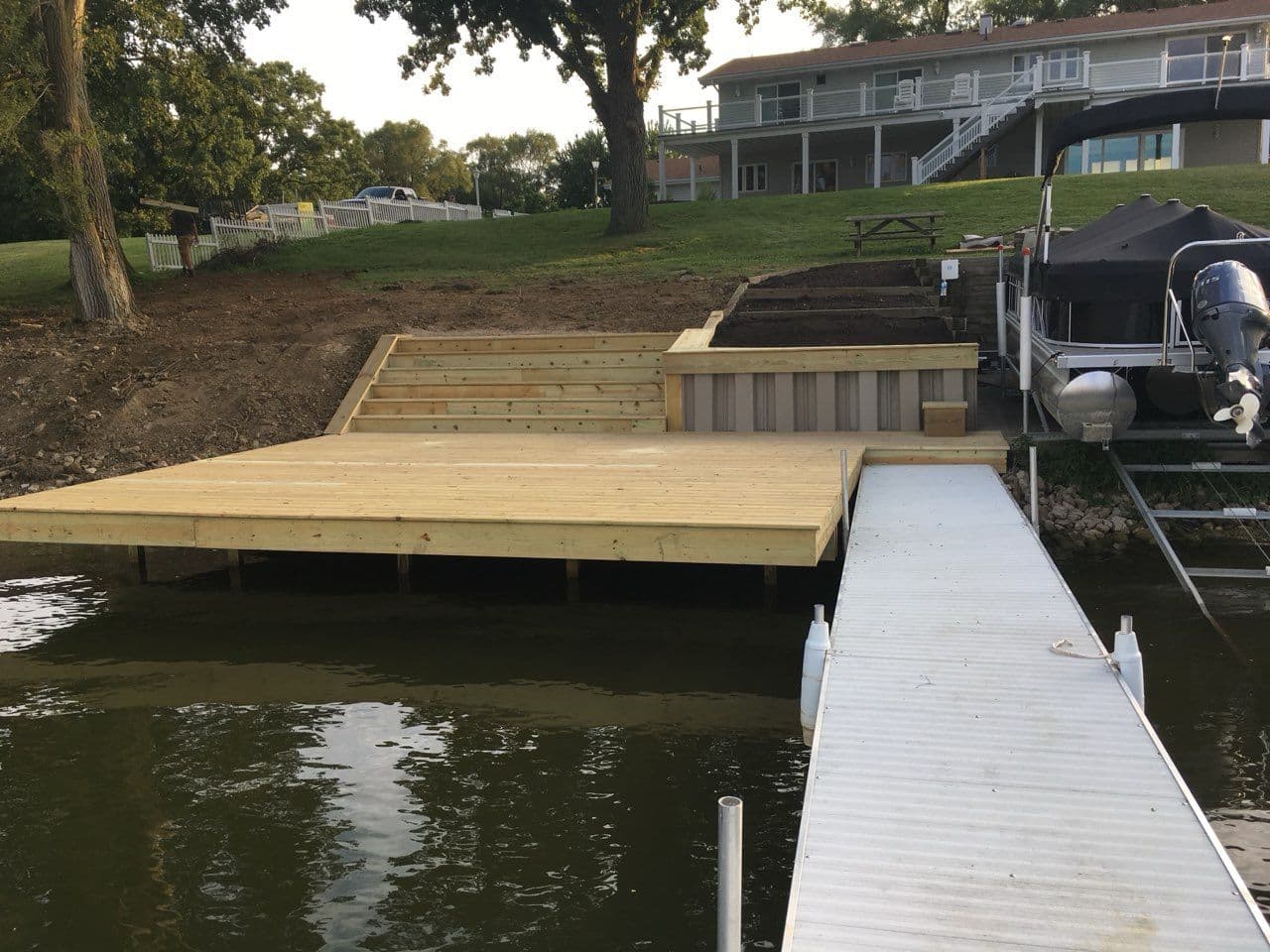 Lakefront Deck and Seawall Transformation