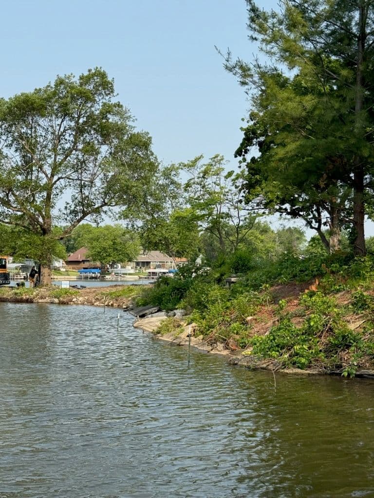 Lakefront Transformation with Expert Seawall Installation image